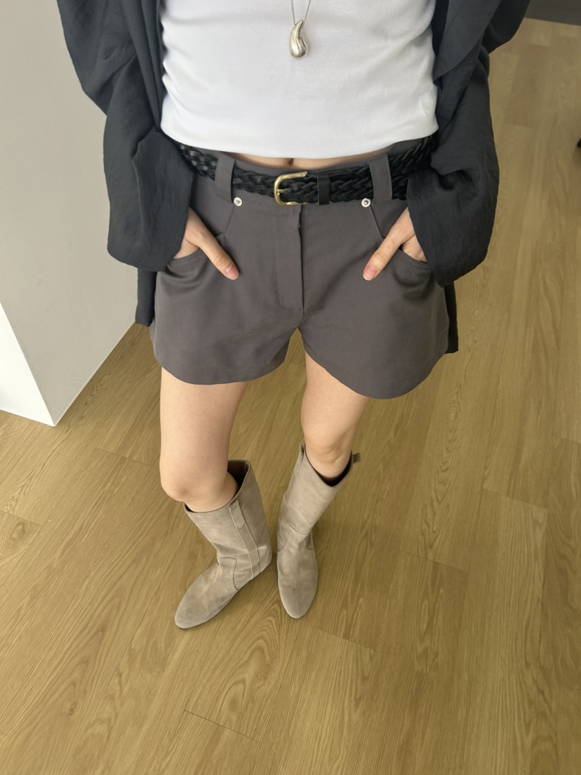 ME MO韓國直郵女裝新款人氣推薦熱賣26春夏短褲不含腰帶ME MO短褲