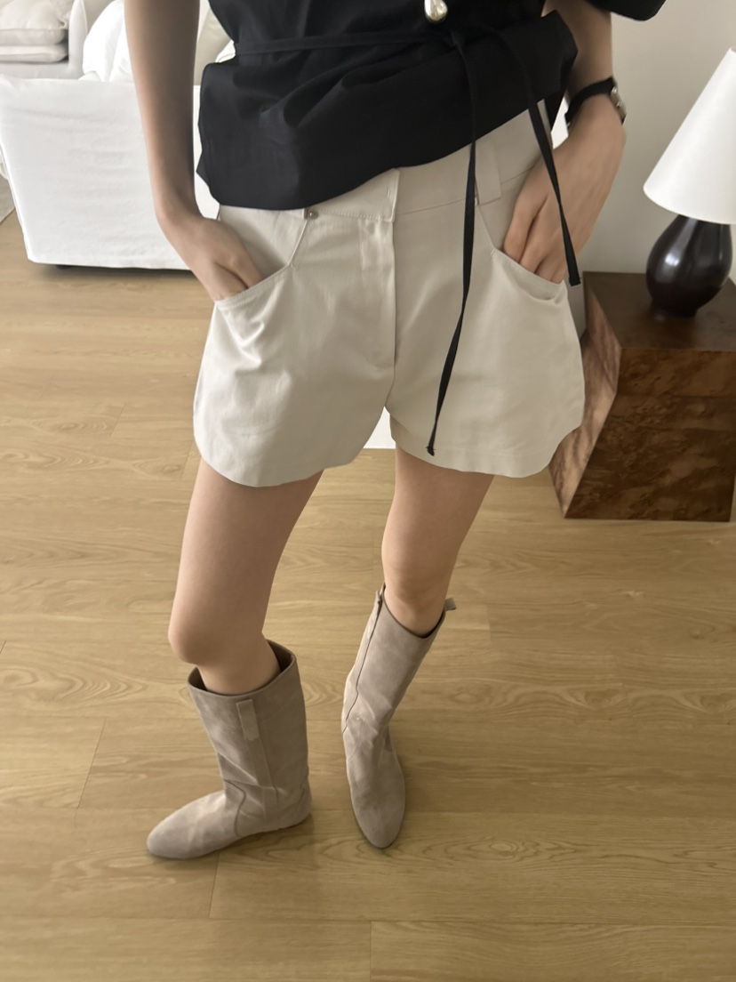 ME MO韓國直郵女裝新款人氣推薦熱賣26春夏短褲不含腰帶ME MO短褲圖色2