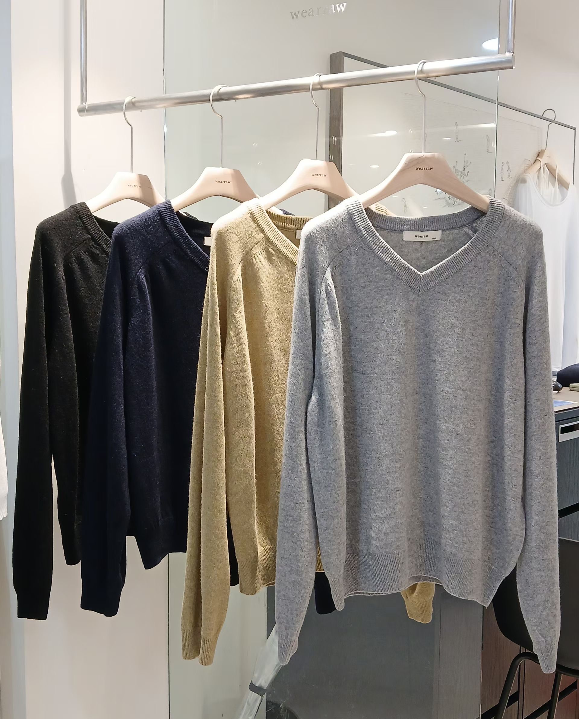 WEARRAW/WELL ROW韓國代購女士新款26春夏推薦人氣針織衫WEARRAW/WELL ROW針織衫圖色2左二色