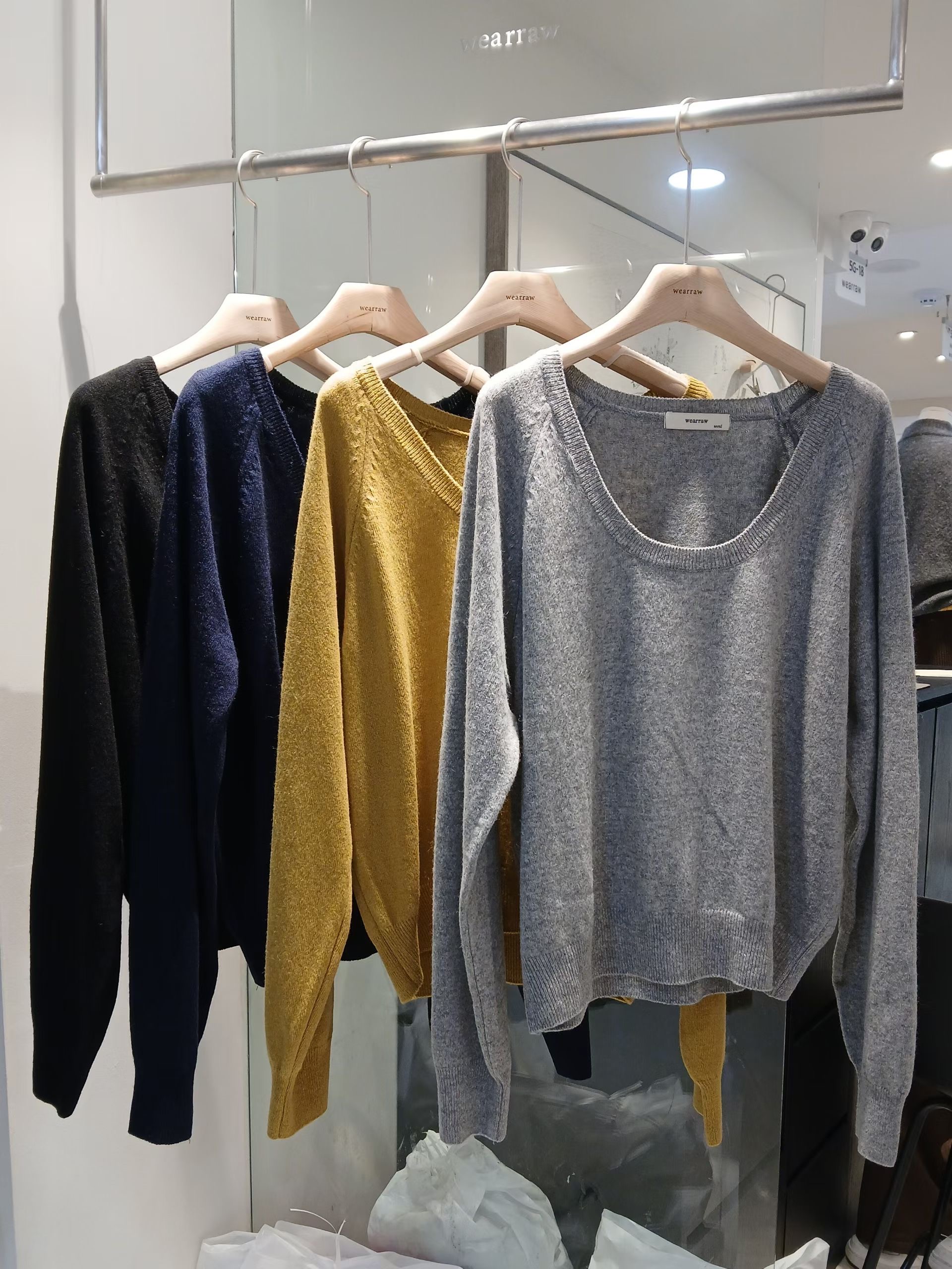 WEARRAW/WELL ROW韓國東大門代購女裝新品職業休閑針織衫WEARRAW/WELL ROW針織衫圖色2左二色
