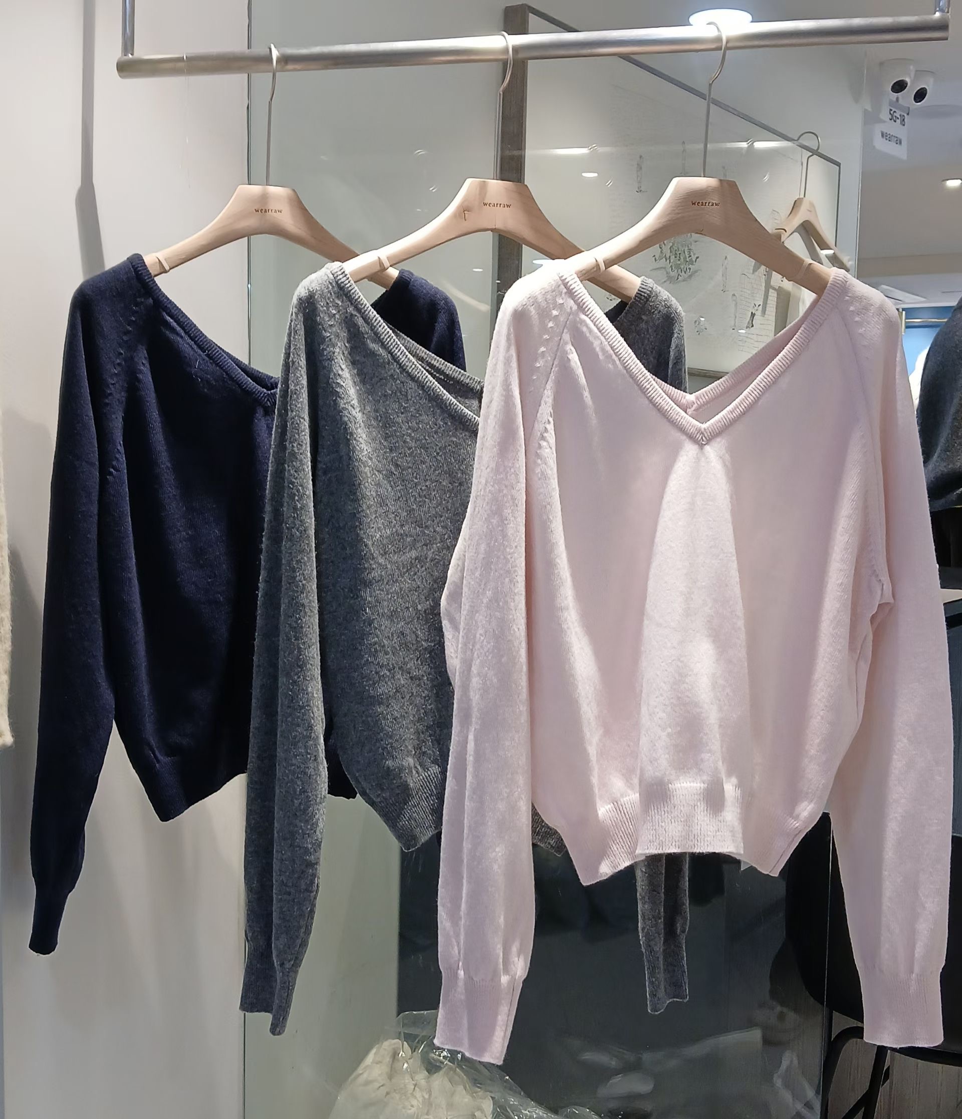 WEARRAW/WELL ROW韓國直郵女士新品熱賣休閑26春夏針織衫WEARRAW/WELL ROW針織衫圖色1左一色