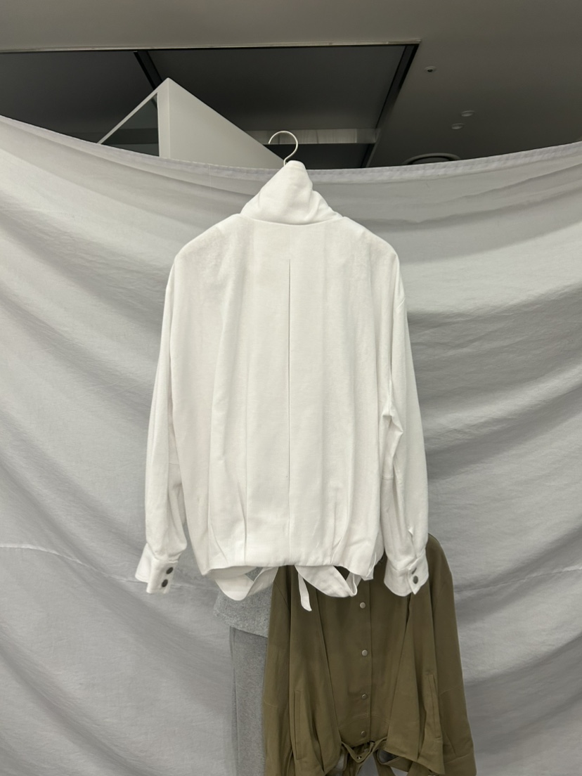 ME MO韓國直郵實拍女士新品休閑推薦26春夏夾克高領亞麻ME MO夾克