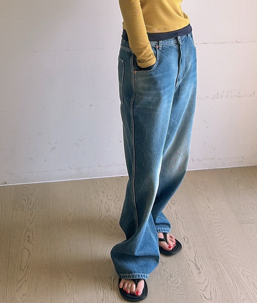 PARIS MATCH韓國直郵女士新品推薦時尚真品熱賣人氣牛仔褲PARIS MATCH牛仔褲