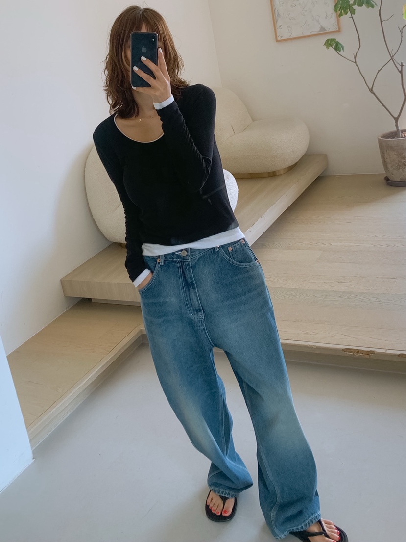 PARIS MATCH韓國直郵女士新品推薦時尚真品熱賣人氣牛仔褲PARIS MATCH牛仔褲