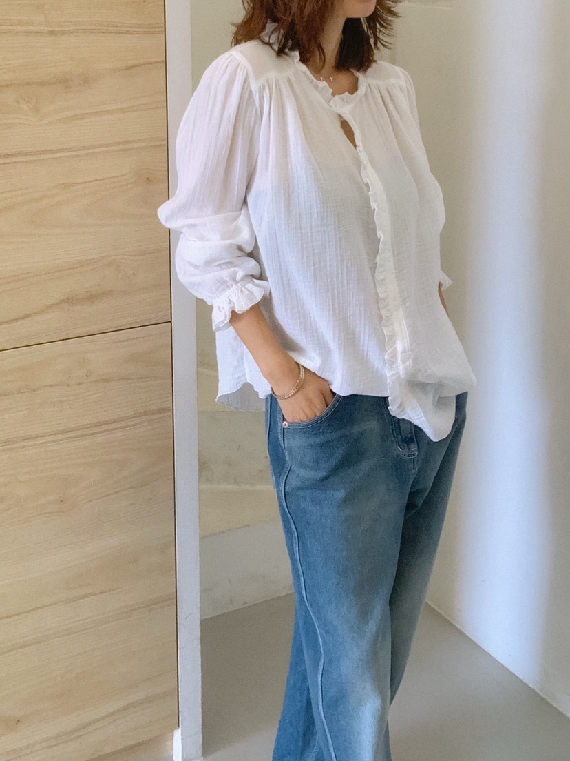 PARIS MATCH韓國直郵女士新款真品人氣26春夏襯衫蕾絲衫PARIS MATCH襯衫/蕾絲衫