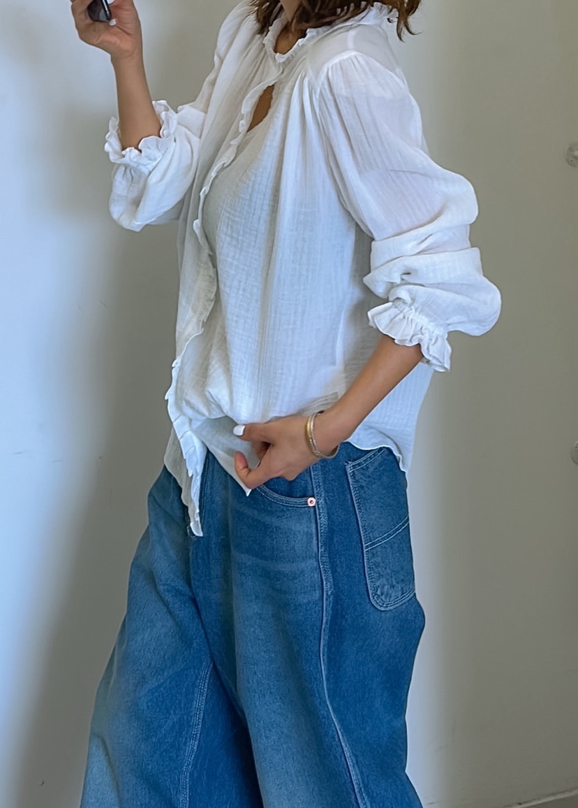 PARIS MATCH韓國直郵女士新款真品人氣26春夏襯衫蕾絲衫PARIS MATCH襯衫/蕾絲衫