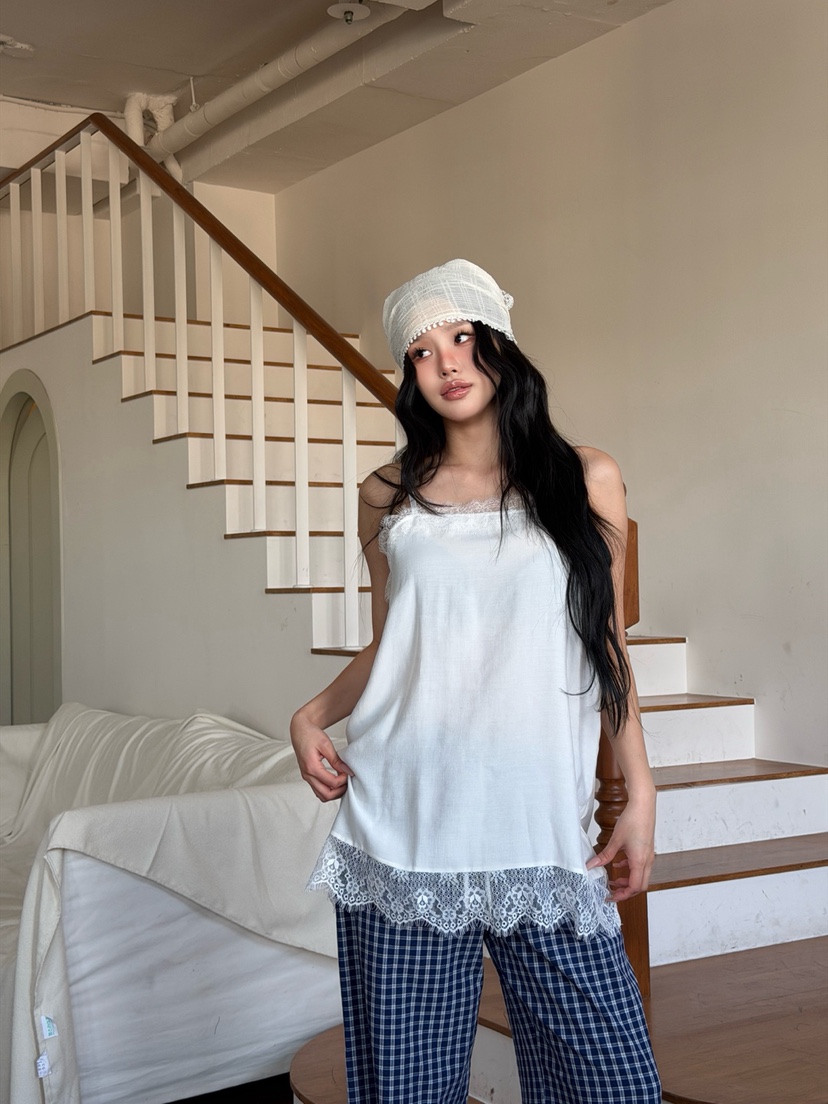 YES東大門實拍女裝新款熱賣真品推薦時尚26春夏休閑吊帶背心YES吊帶/背心