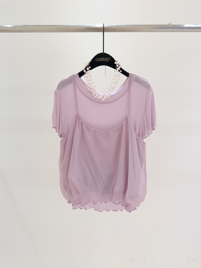 CORAL東大門實拍女士新款熱賣休閑26春夏時尚套裝不含項鏈CORAL套裝圖色1