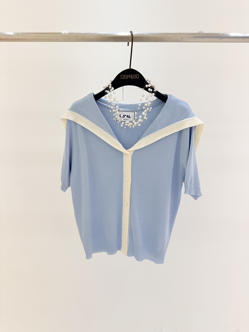 CORAL東大門代購女裝新款人氣真品時尚熱賣針織衫不含項鏈CORAL針織衫