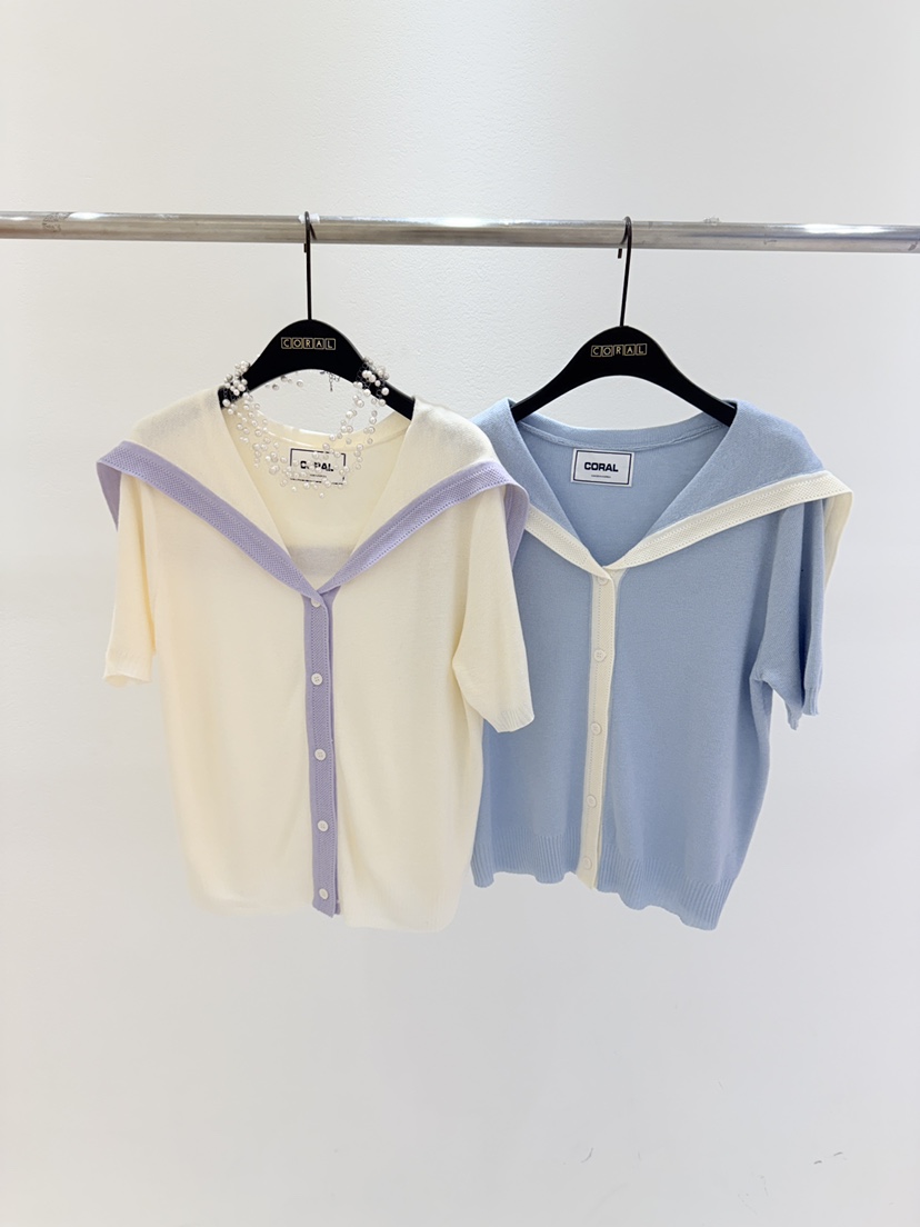 CORAL東大門代購女裝新款人氣真品時尚熱賣針織衫不含項鏈CORAL針織衫