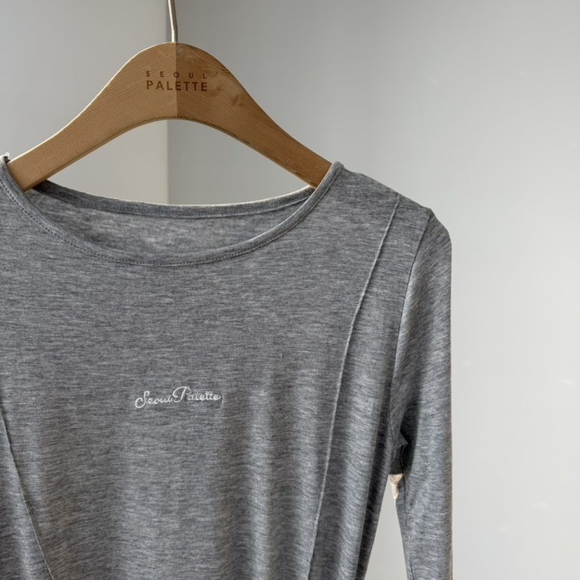 PALETTE-Q東大門直郵女士新款26春夏熱賣時尚真品長袖T恤PALETTE-Q長袖T恤