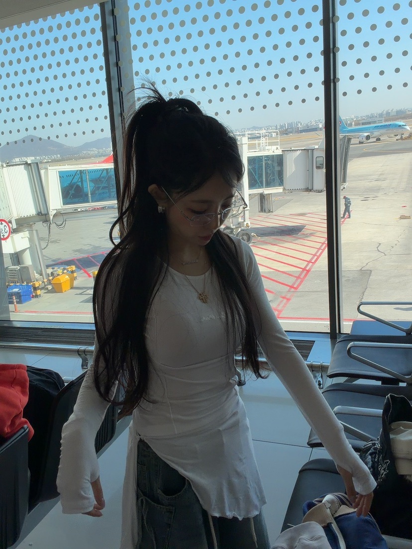 PALETTE-Q東大門直郵女士新款26春夏熱賣時尚真品長袖T恤PALETTE-Q長袖T恤