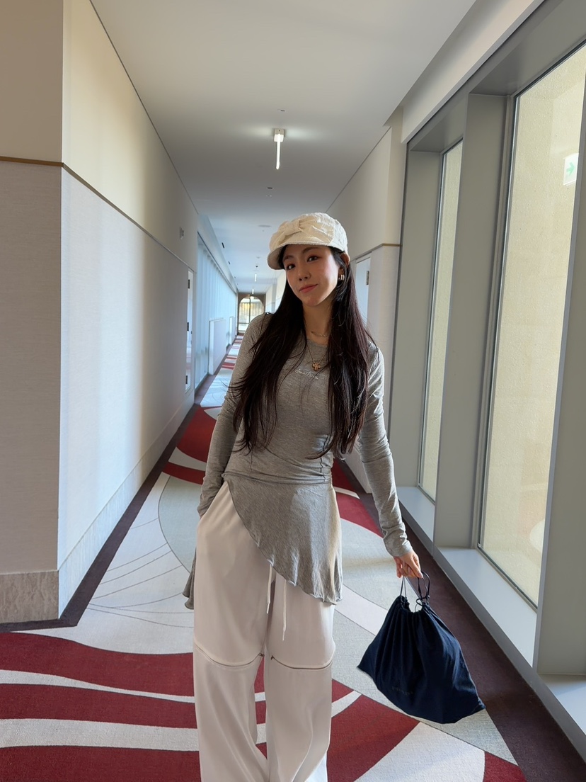 PALETTE-Q東大門直郵女士新款26春夏熱賣時尚真品長袖T恤PALETTE-Q長袖T恤