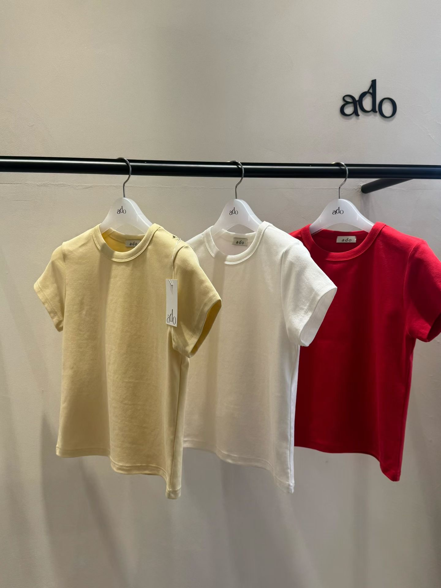 ADO韓國代購女裝新款人氣職業休閑26春夏時尚熱賣推薦T恤ADOT恤圖色2左二色