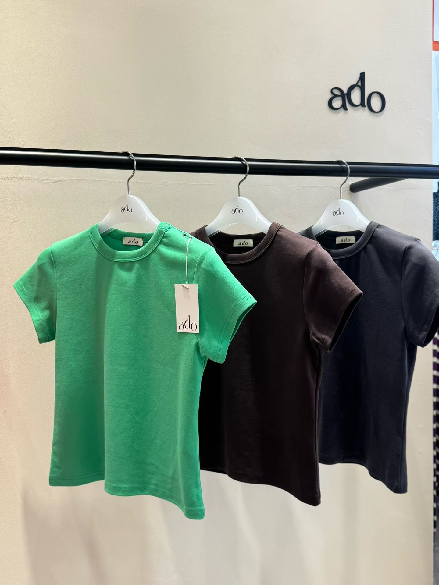 ADO韓國代購女裝新款人氣職業休閑26春夏時尚熱賣推薦T恤ADOT恤圖色5左二色