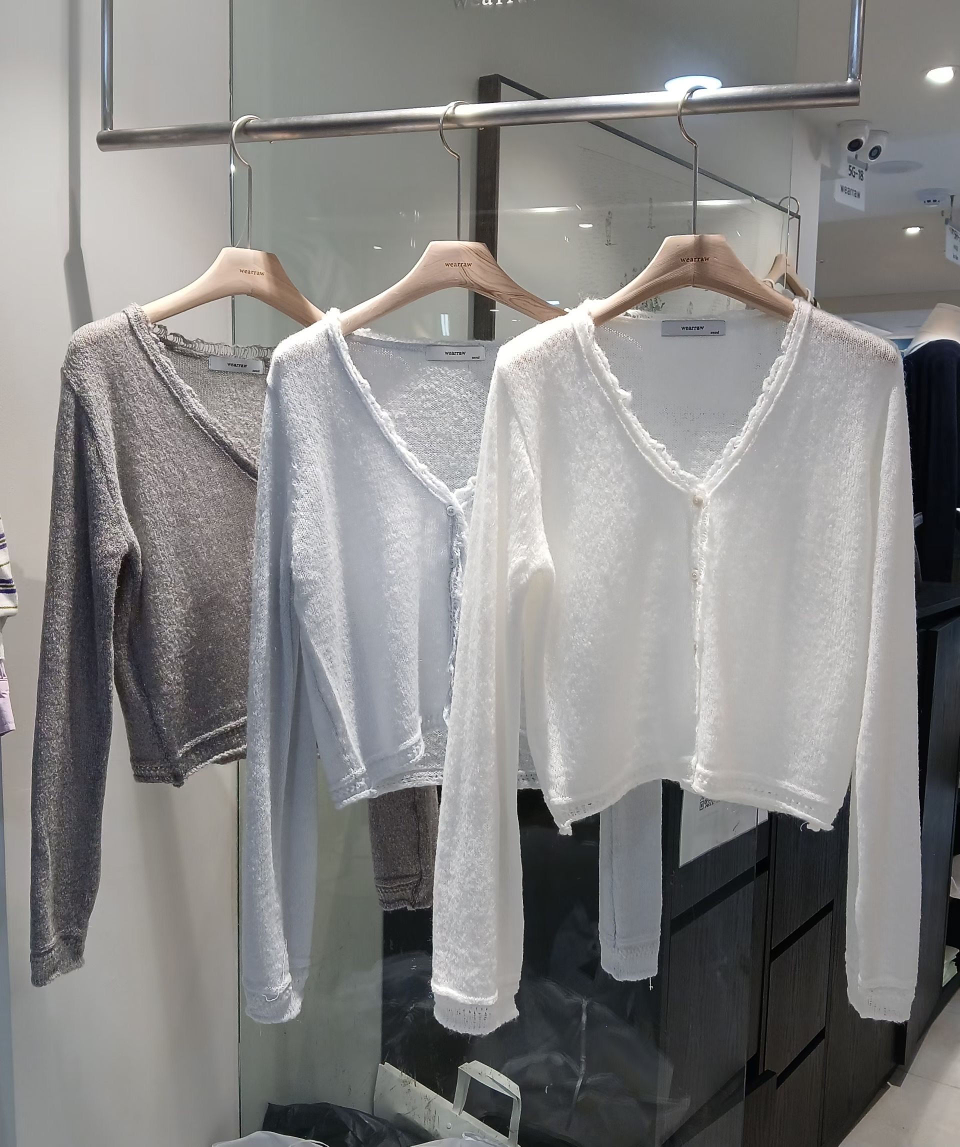 WEARRAW/WELL ROW東大門直郵女士新款熱賣針織衫馬海毛WEARRAW/WELL ROW針織衫圖色2左二色