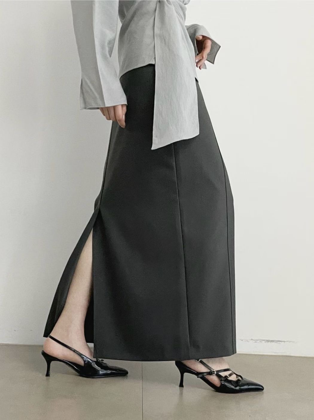 ADO東大門實拍女士新款休閑26春夏推薦職業真品時尚人氣長裙ADO長裙