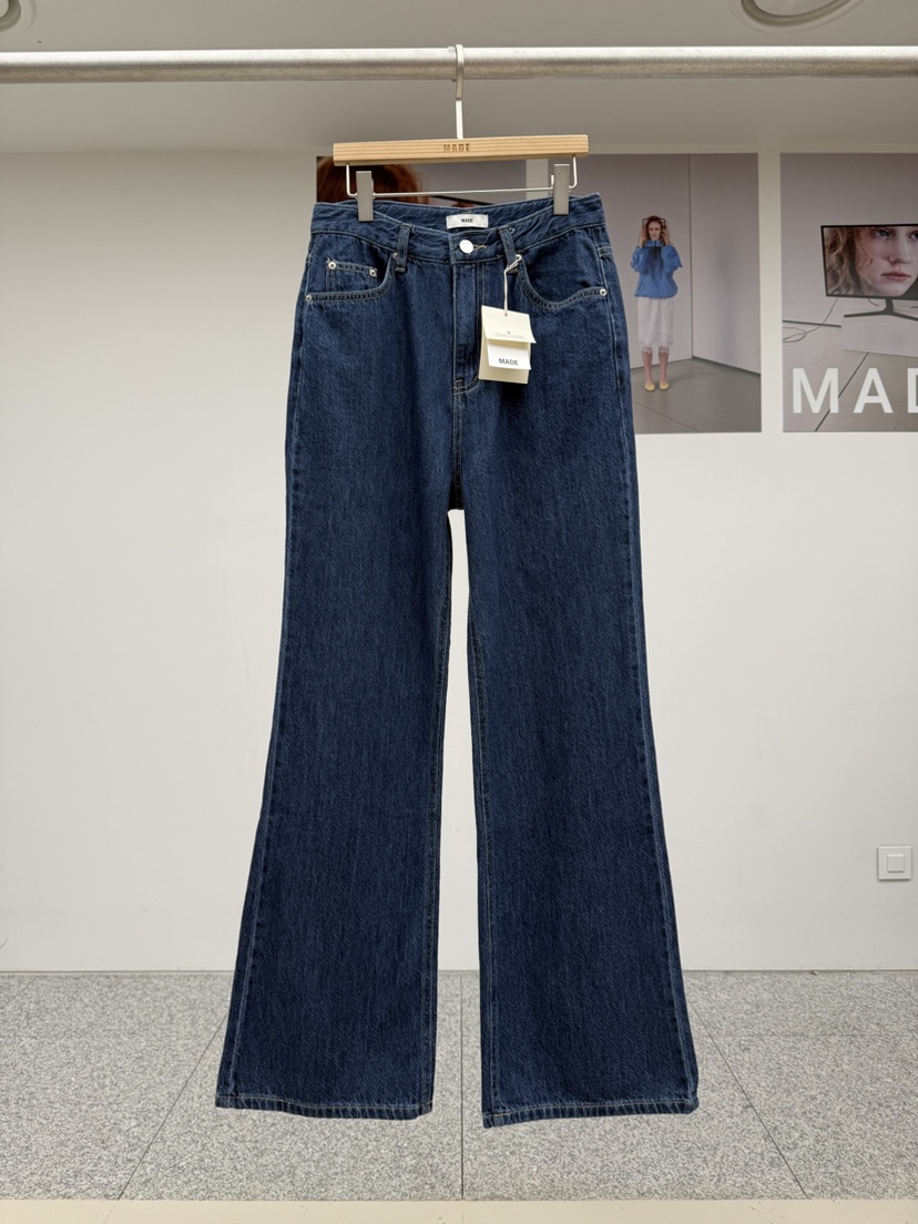 MADE-P東大門直郵女裝新品時尚休閑職業真品26春夏牛仔褲MADE-P牛仔褲圖色1