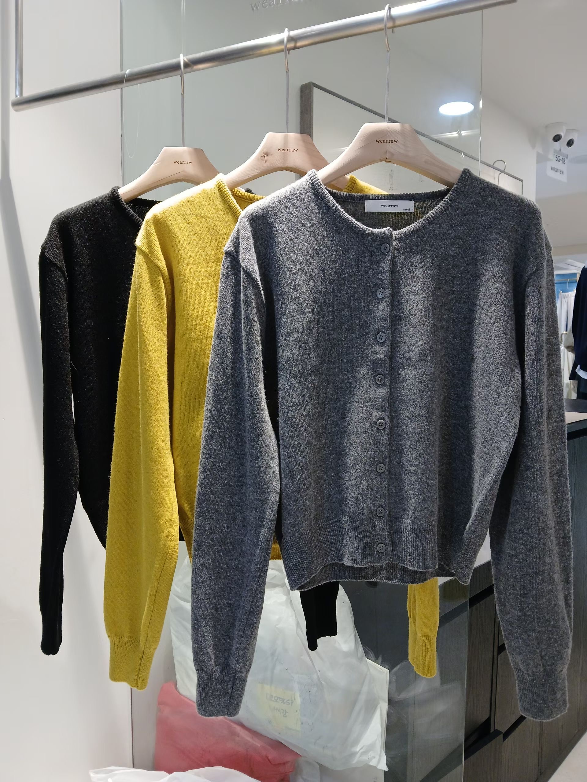 WEARRAW/WELL ROW東大門代購女裝新款熱賣真品休閑針織衫WEARRAW/WELL ROW針織衫圖色1左一色