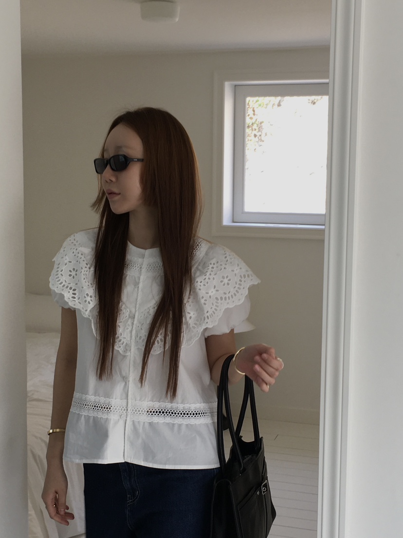 MADE-P東大門直郵女裝新款時尚推薦休閑26春夏襯衫蕾絲衫MADE-P襯衫/蕾絲衫