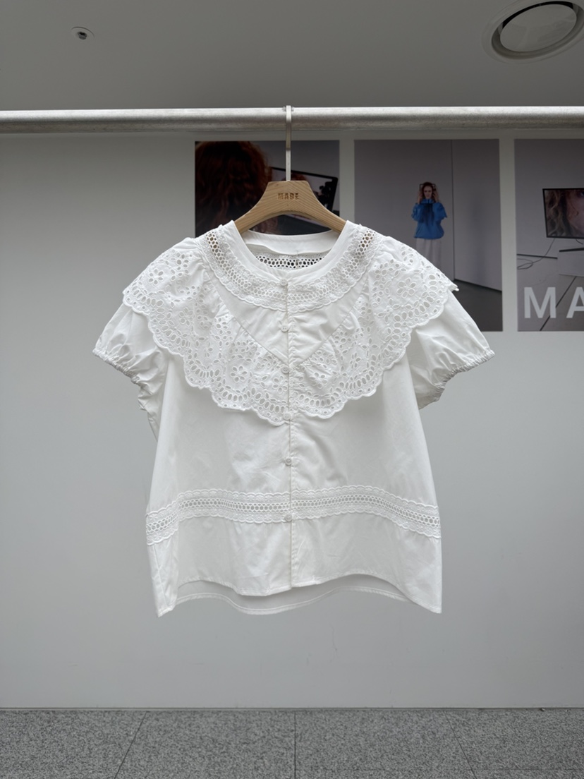 MADE-P東大門直郵女裝新款時尚推薦休閑26春夏襯衫蕾絲衫MADE-P襯衫/蕾絲衫圖色1