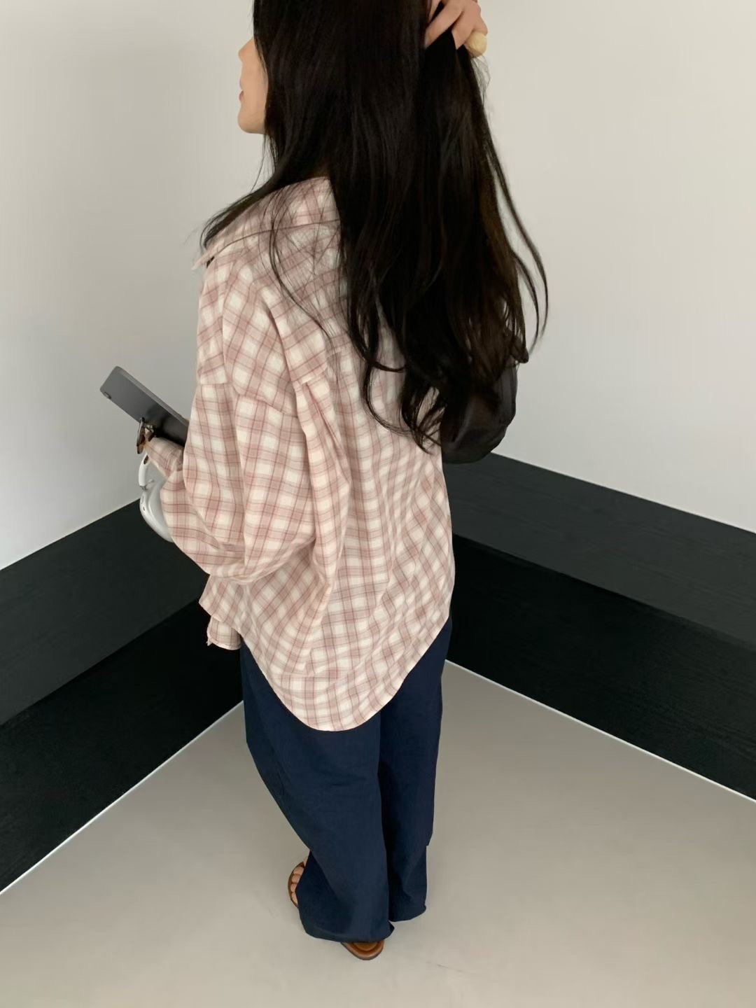 ADO東大門代購女裝新品熱賣真品休閑26春夏職業襯衫蕾絲衫ADO襯衫/蕾絲衫