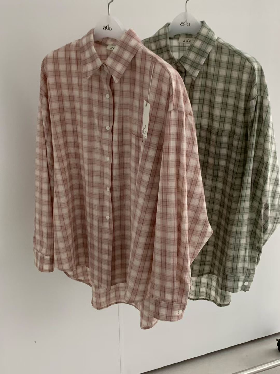 ADO東大門代購女裝新品熱賣真品休閑26春夏職業襯衫蕾絲衫ADO襯衫/蕾絲衫圖色2左二色