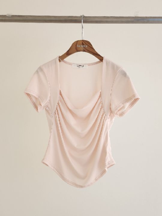 FEMME東大門實拍女士新品推薦人氣26春夏時尚休閑職業T恤FEMMET恤圖色2