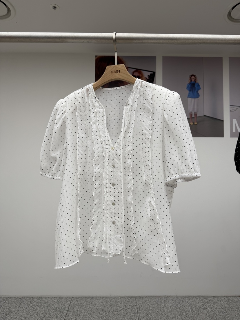 MADE-P韓國直郵女裝新品時尚人氣熱賣真品26春夏襯衫蕾絲衫MADE-P襯衫/蕾絲衫圖色1