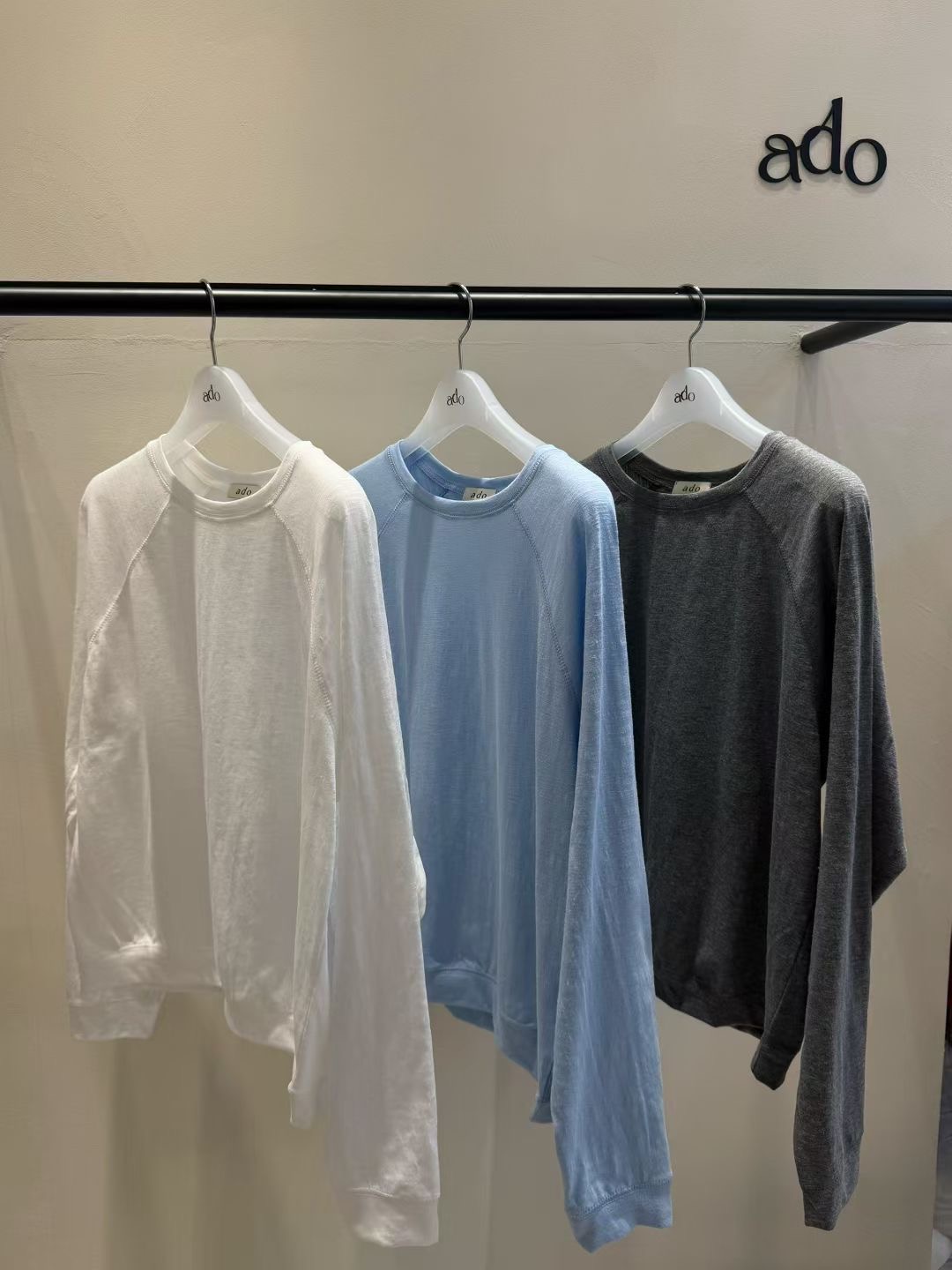 ADO東大門實拍女裝新款熱賣26春夏職業時尚人氣休閑長袖T恤ADO長袖T恤