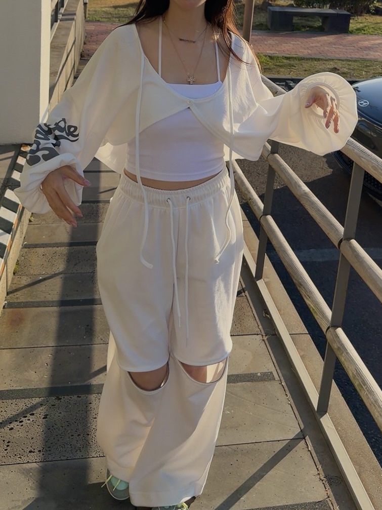 PALETTE-Q東大門實拍女士新款真品熱賣26春夏休閑褲拉鏈PALETTE-Q休閑褲