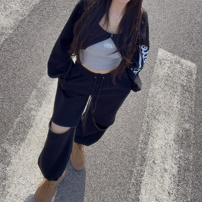 PALETTE-Q東大門實拍女士新款真品熱賣26春夏休閑褲拉鏈PALETTE-Q休閑褲