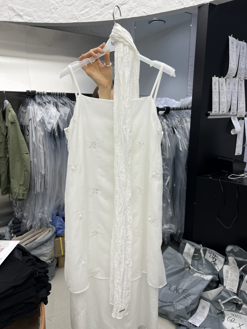 NOVUS韓國代購女裝新款26春夏休閑時尚熱賣職業圍巾披肩圍巾NOVUS圍巾/披肩圖色1