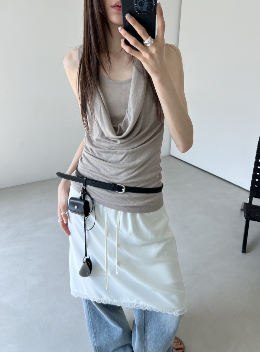 NOVUS韓國直郵實拍女士新款26春夏推薦人氣吊帶背心假兩件NOVUS吊帶/背心