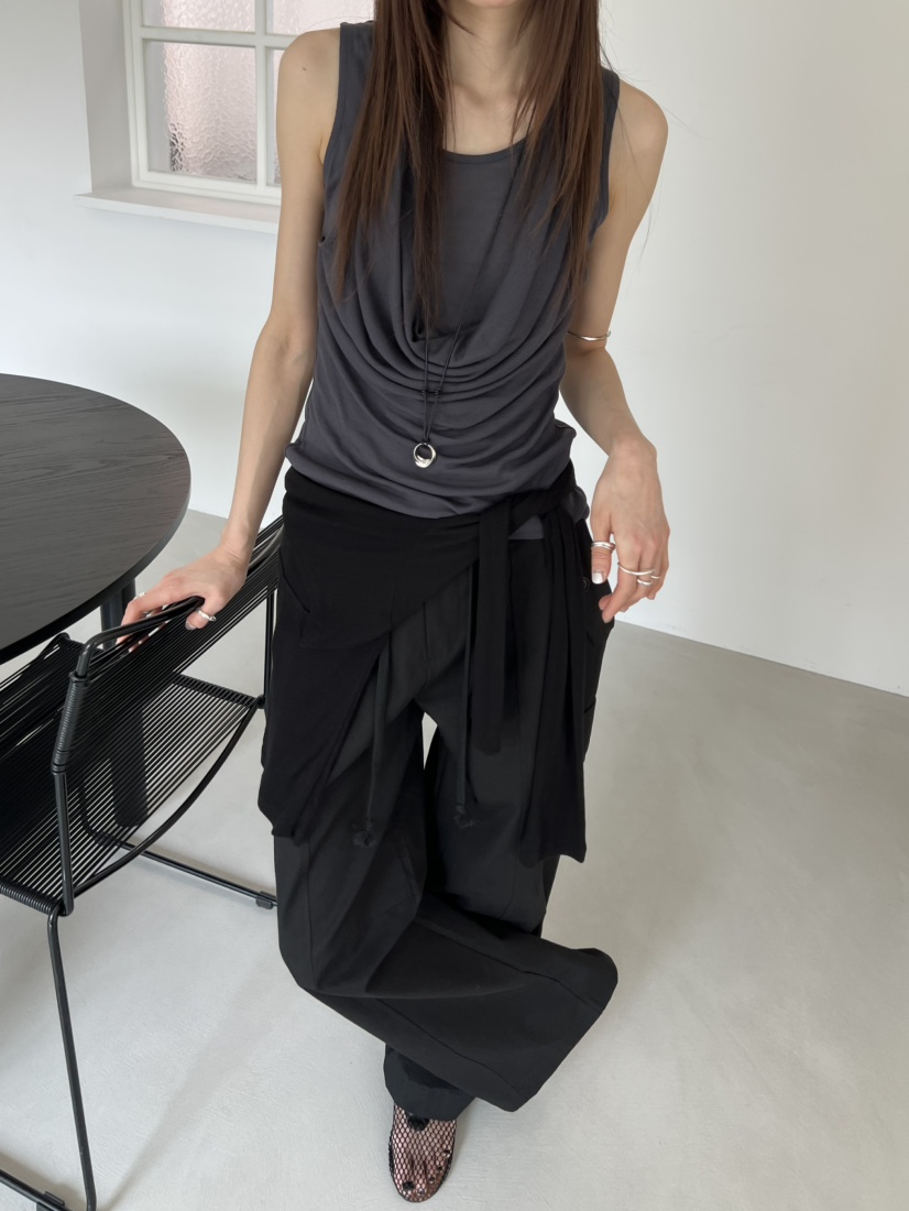 NOVUS韓國直郵實拍女士新款26春夏推薦人氣吊帶背心假兩件NOVUS吊帶/背心