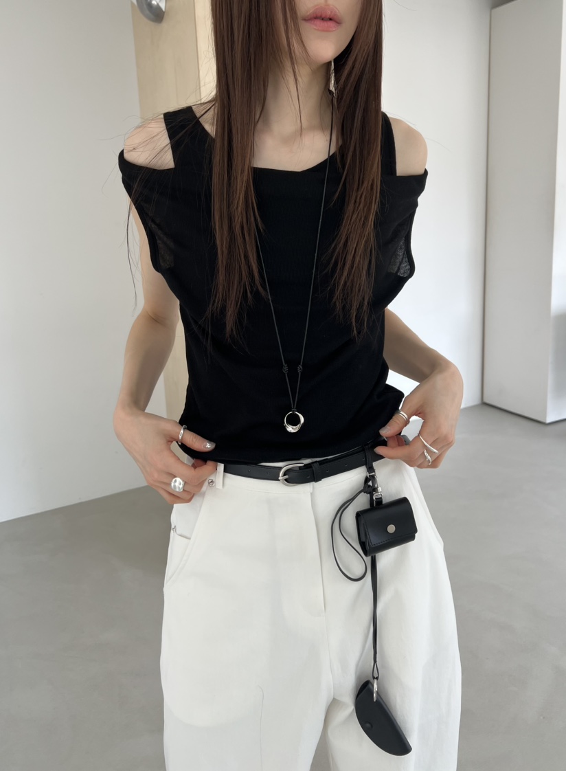 NOVUS韓國直郵實拍女士新款26春夏推薦人氣吊帶背心假兩件NOVUS吊帶/背心