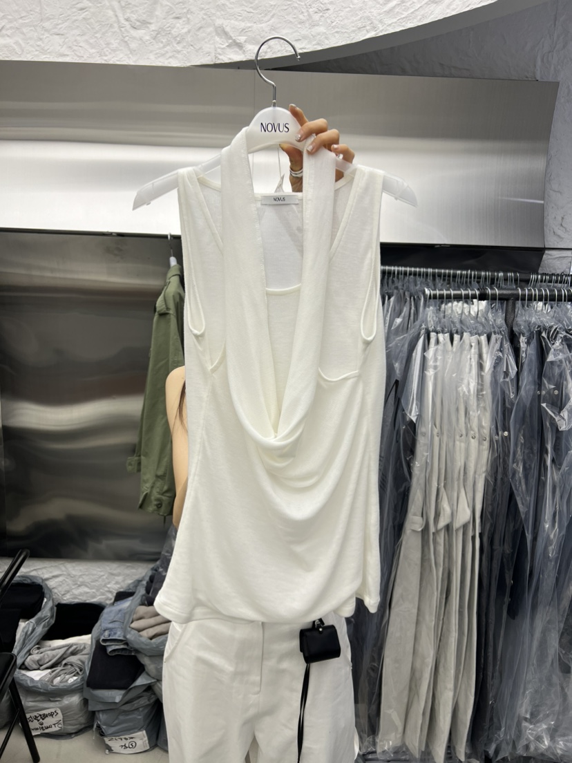 NOVUS韓國直郵實拍女士新款26春夏推薦人氣吊帶背心假兩件NOVUS吊帶/背心圖色1