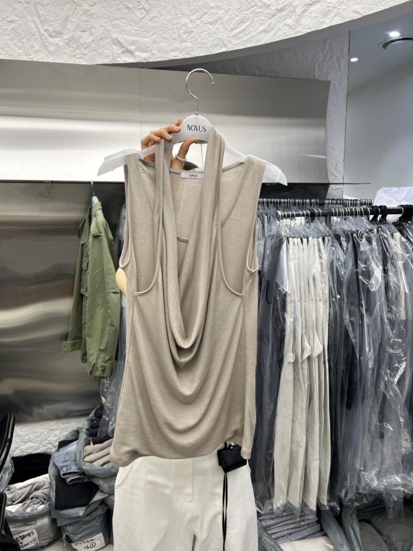 NOVUS韓國直郵實拍女士新款26春夏推薦人氣吊帶背心假兩件NOVUS吊帶/背心圖色2