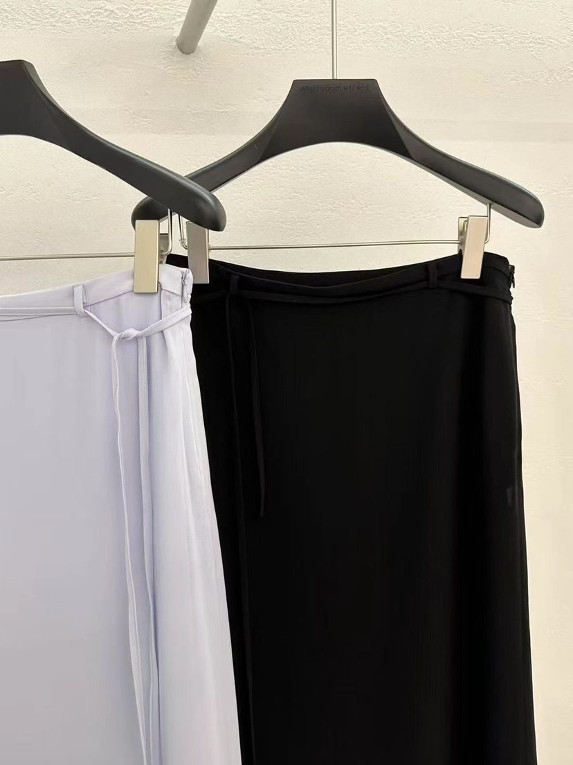 MUSHROOM EFFECT韓國代購女士新款職業時尚人氣長裙含腰繩MUSHROOM EFFECT長裙