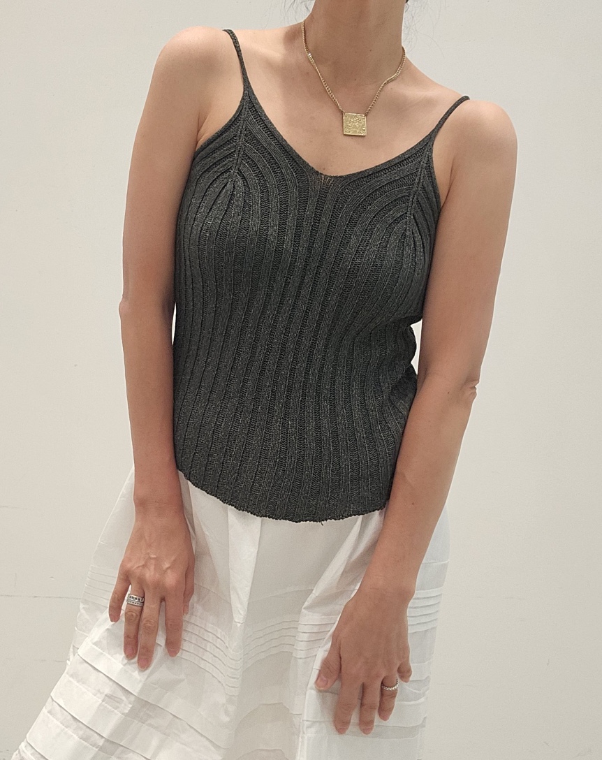 NEOUL韓國直郵實拍女士新品職業休閑時尚推薦熱賣吊帶背心NEOUL/ahin雙領標簽吊帶/背心圖色2