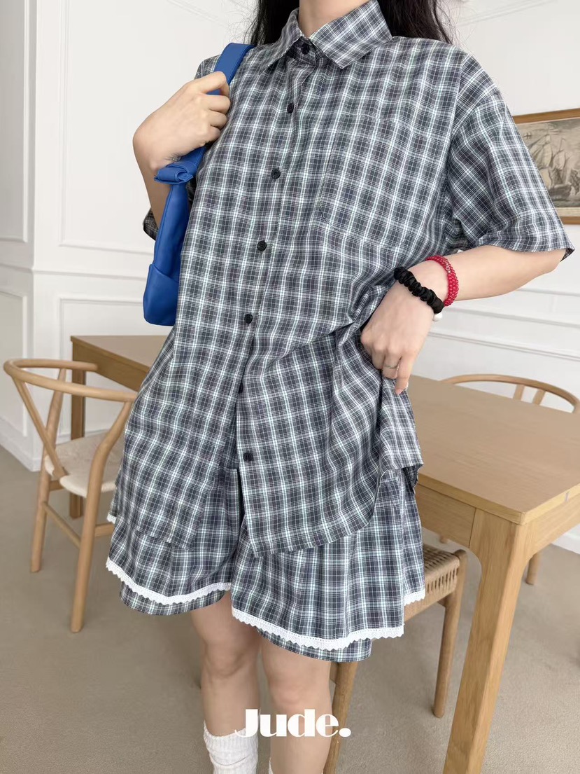 HEYJUDE韓國直郵實拍女裝新款26春夏時尚推薦人氣襯衫蕾絲衫HEYJUDE襯衫/蕾絲衫