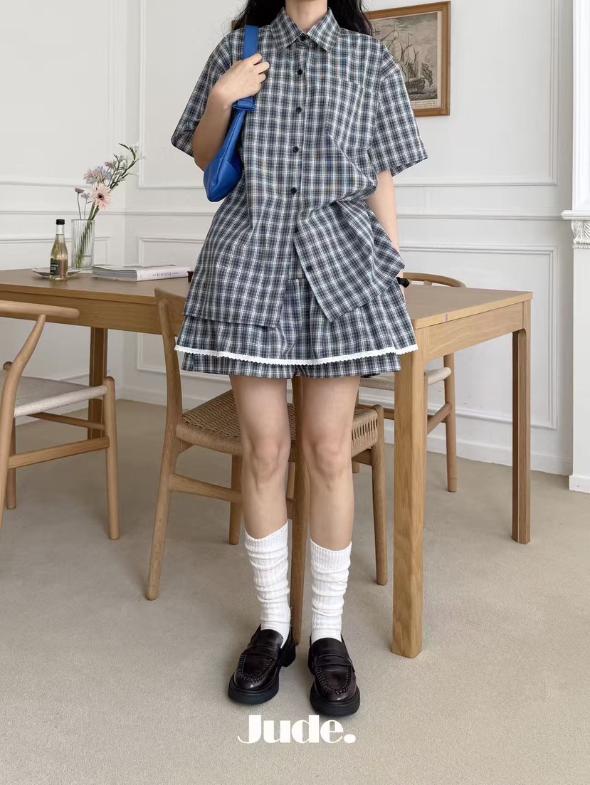 HEYJUDE韓國直郵實拍女裝新款26春夏時尚推薦人氣襯衫蕾絲衫HEYJUDE襯衫/蕾絲衫圖色1