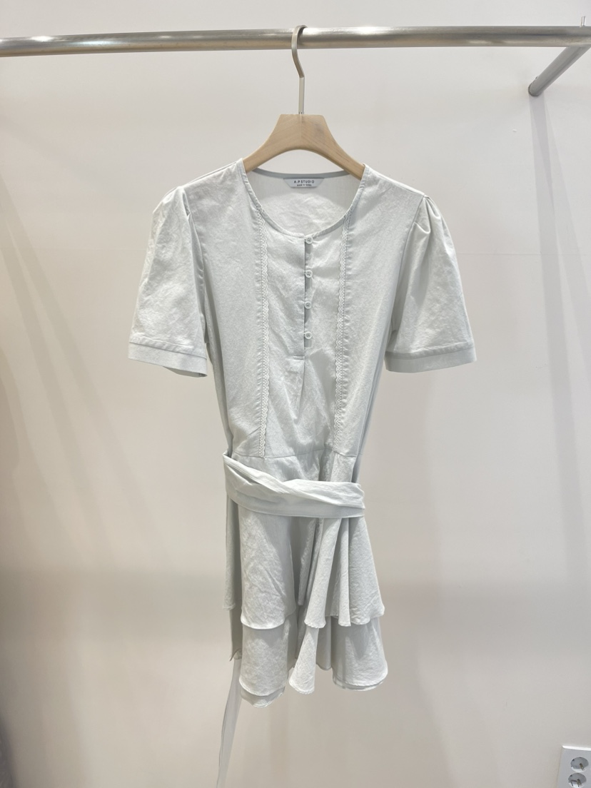 A P-STUDIO韓國直郵女裝新款休閑推薦時尚連衣裙含腰帶A P-STUDIO連衣裙圖色3