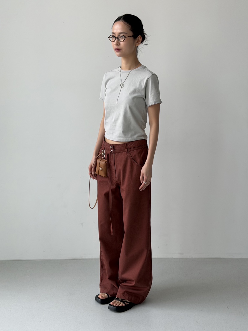 KARE/WEREPIECE韓國東大門直郵女裝新品推薦休閑褲含腰繩KARE/WEREPIECE休閑褲