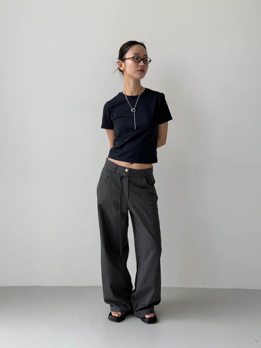 KARE/WEREPIECE韓國東大門直郵女裝新品推薦休閑褲含腰繩KARE/WEREPIECE休閑褲