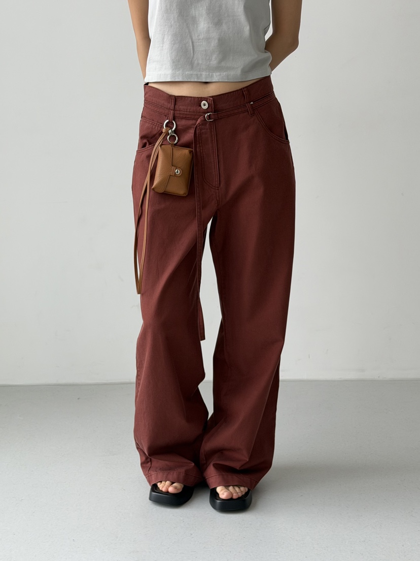 KARE/WEREPIECE韓國東大門直郵女裝新品推薦休閑褲含腰繩KARE/WEREPIECE休閑褲