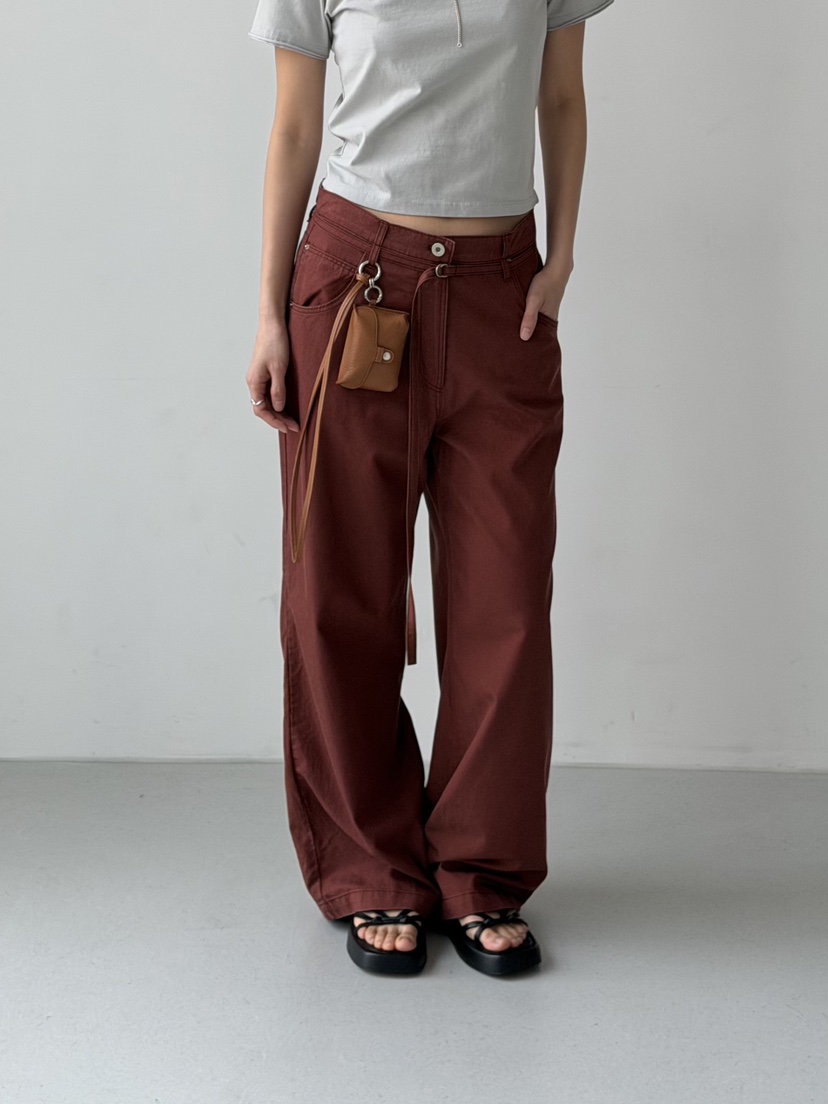 KARE/WEREPIECE韓國東大門直郵女裝新品推薦休閑褲含腰繩KARE/WEREPIECE休閑褲