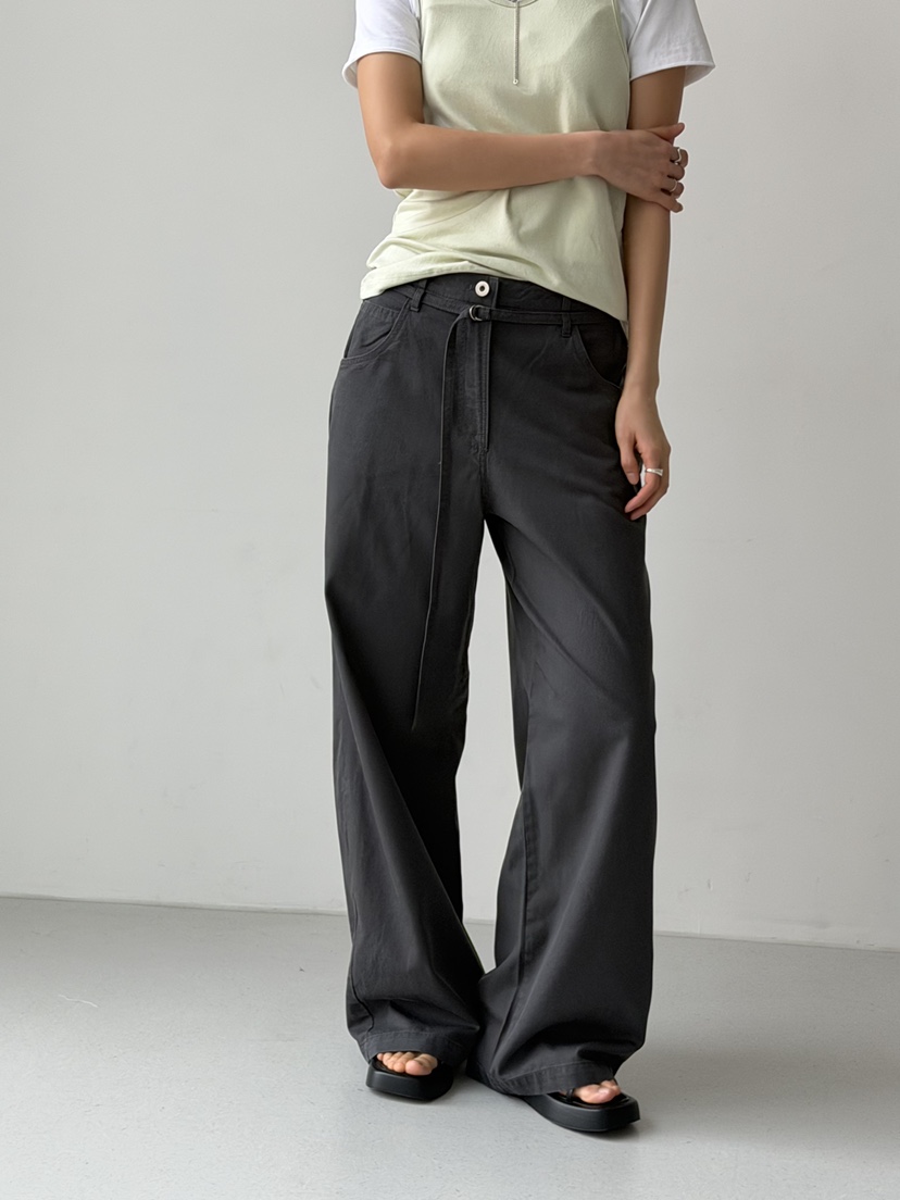 KARE/WEREPIECE韓國東大門直郵女裝新品推薦休閑褲含腰繩KARE/WEREPIECE休閑褲