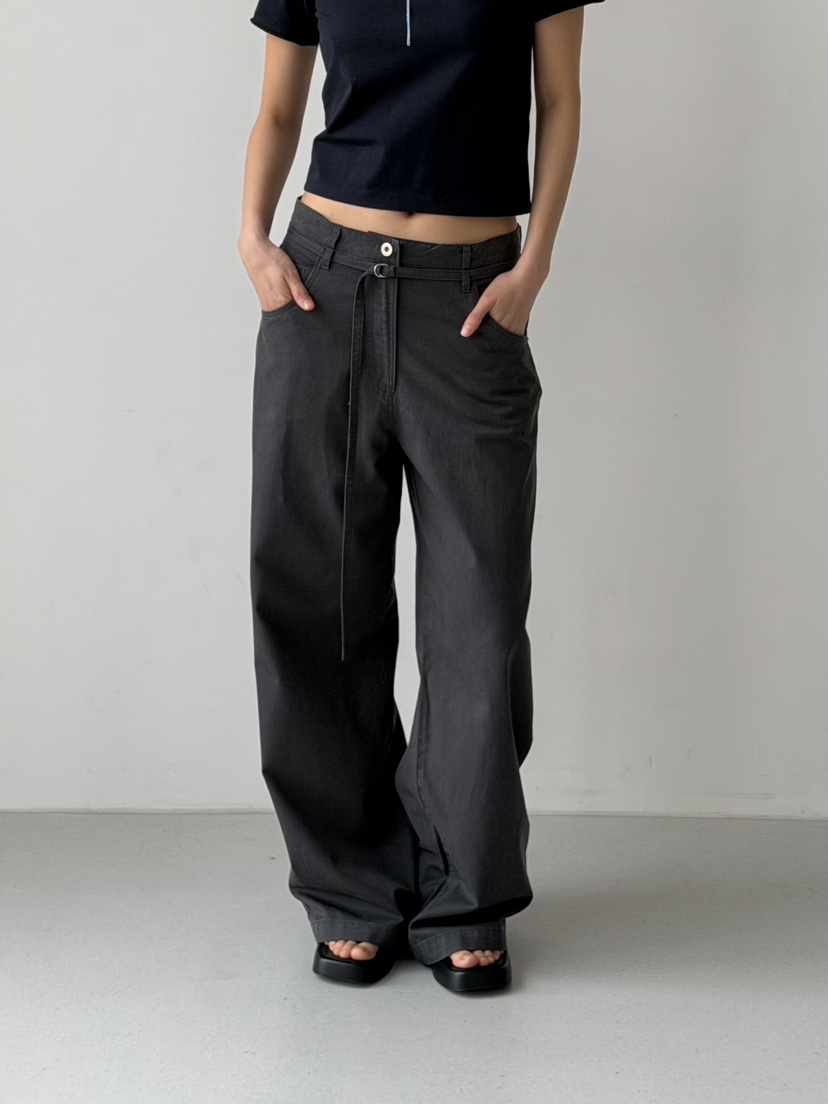 KARE/WEREPIECE韓國東大門直郵女裝新品推薦休閑褲含腰繩KARE/WEREPIECE休閑褲