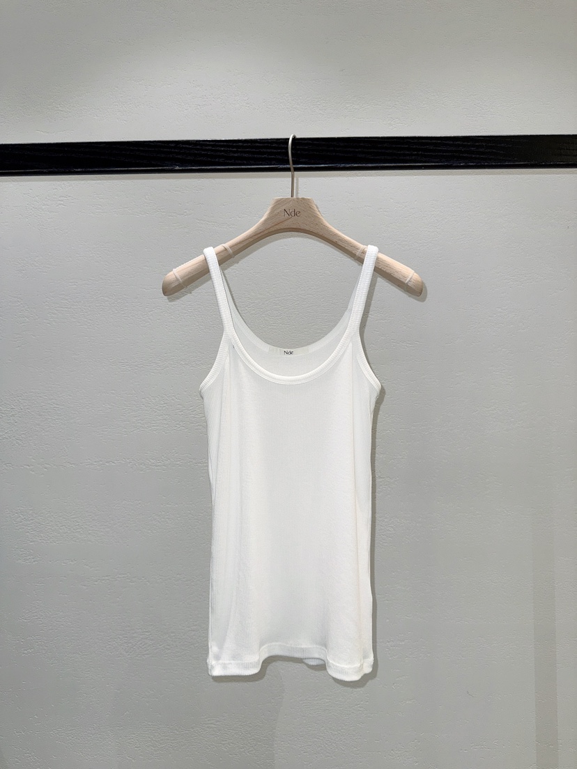 NDE韓國直郵實拍女裝新品時尚人氣休閑熱賣26春夏吊帶背心羅紋BOHEME_NDE吊帶/背心圖色4